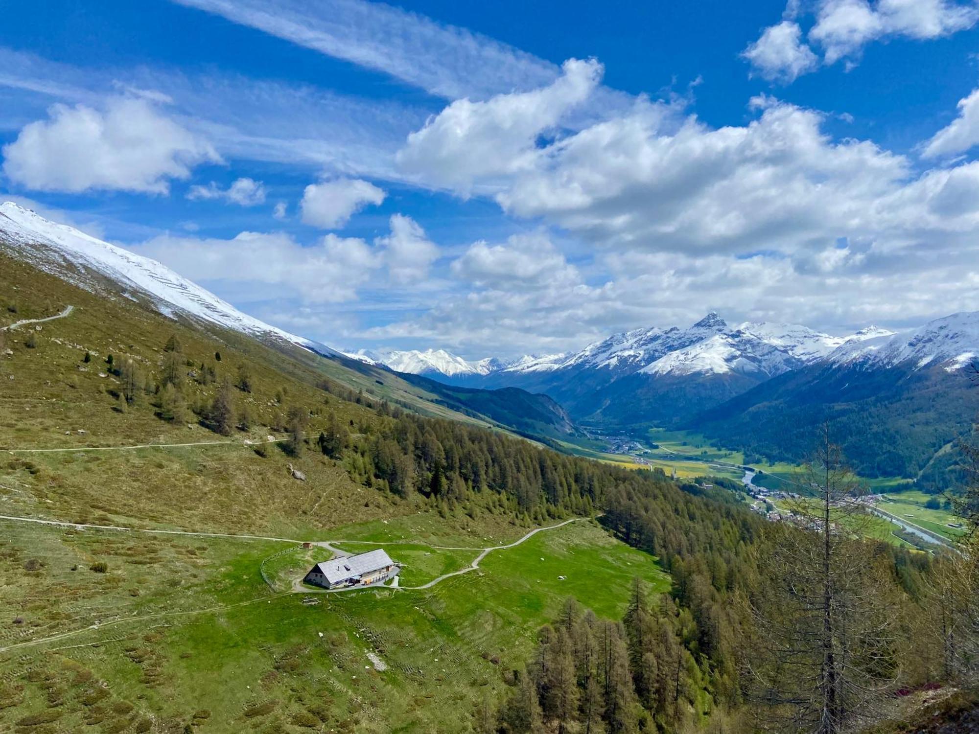 Alp Es-Cha Dadour Bed & Breakfast Madulain Bagian luar foto